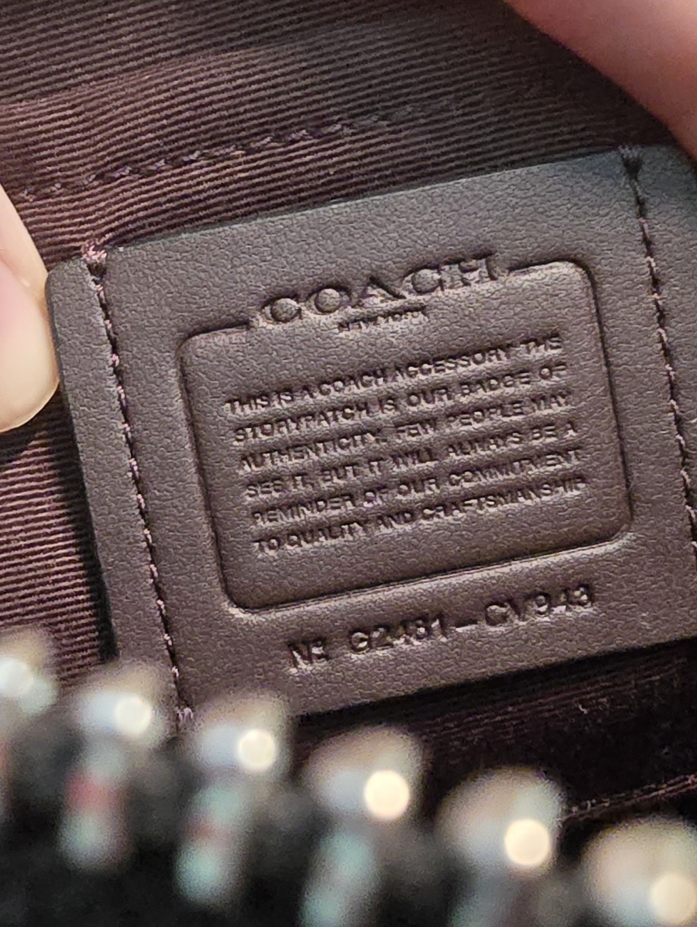 Coach Black Patent Leather Ashton Shoulder Bag With Hang Tag - Picture 6 of 6